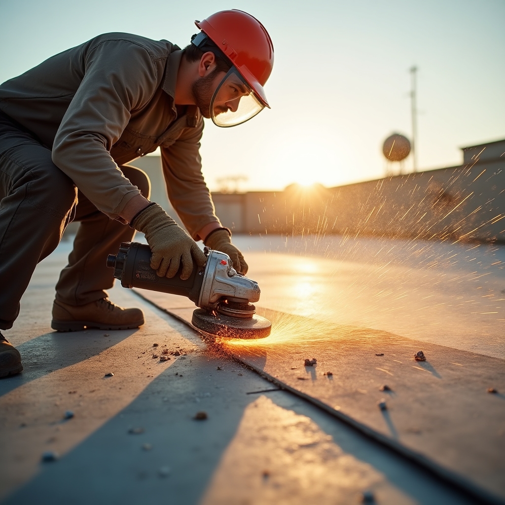Preparazione della superficie del lastrico solare prima dell'applicazione della membrana impermeabilizzante